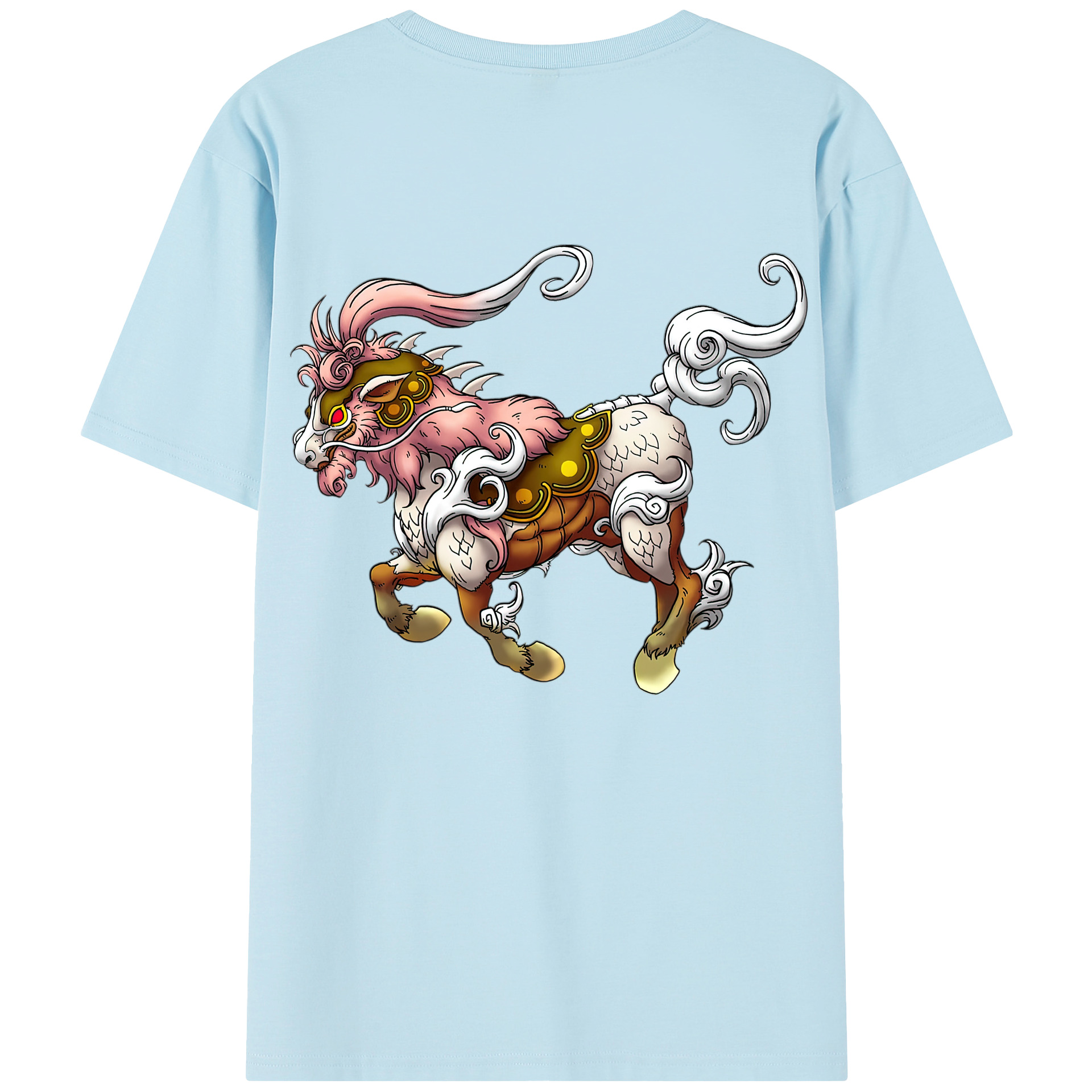（画像用） ドラゴンクエスト Doragon Kuesuto Dragon Quest 綿100％半袖Tシャツ（背面プリント）